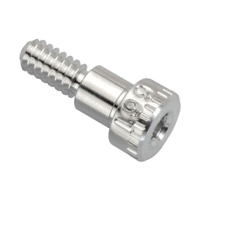 Ampg Shoulder Screw, 3A Thr Sz, 3/8 Thr Lg, 1/4 in Shoulder Lg, Aluminum STR72014C04