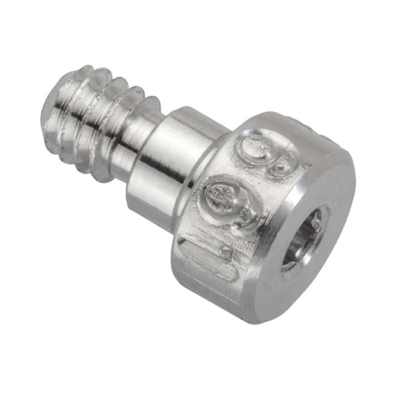 Ampg Shoulder Screw, 3A Thr Sz, 3/16 Thr Lg, 1/8 in Shoulder Lg, Aluminum STR72031C02