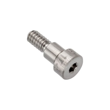 Ampg Shoulder Screw, 3A Thr Sz, 3/8 Thr Lg, 1/4 in Shoulder Lg, Stainless Steel STR74414C04
