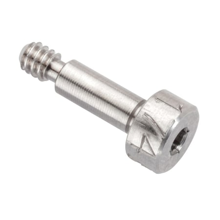 Ampg Shoulder Screw, 3A Thr Sz, 5/32 Thr Lg, 5/16 in Shoulder Lg, Stainless Steel STR74418C05