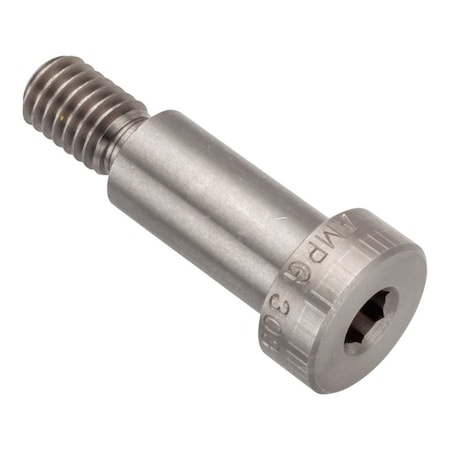Ampg Shoulder Screw, 3A Thr Sz, 5/8 Thr Lg, 1 in Shoulder Lg, 18-8 Stainless Steel STR78812C16
