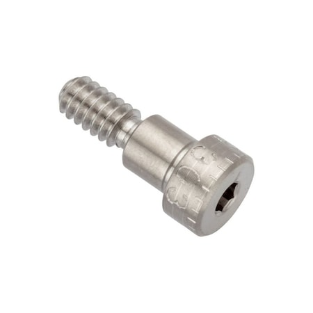 Ampg Shoulder Screw, 3A Thr Sz, 3/8 Thr Lg, 1/4 in Shoulder Lg, 18-8 Stainless Steel STR78814C04