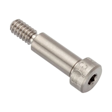 Ampg Shoulder Screw, 3A Thr Sz, 3/8 Thr Lg, 5/8 in Shoulder Lg, 18-8 Stainless Steel STR78814C10