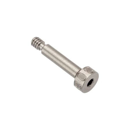 Ampg Shoulder Screw, 3A Thr Sz, 5/32 Thr Lg, 1/2 in Shoulder Lg, 18-8 Stainless Steel STR78818C08