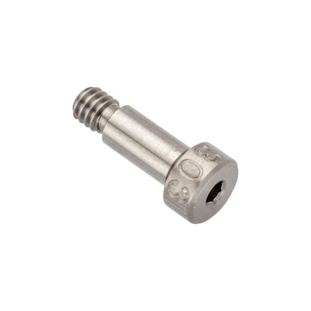 Ampg Shoulder Screw, 3A Thr Sz, 3/16 Thr Lg, 3/8 in Shoulder Lg, 18-8 Stainless Steel STR78831C06