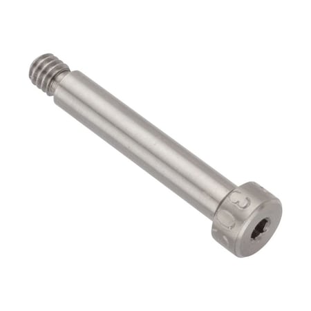 Ampg Shoulder Screw, 3A Thr Sz, 3/16 Thr Lg, 1 in Shoulder Lg, 18-8 Stainless Steel STR78831C16