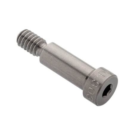 Ampg Shoulder Screw, 3A Thr Sz, 7/16 Thr Lg, 3/4 in Shoulder Lg, 18-8 Stainless Steel STR78851C12