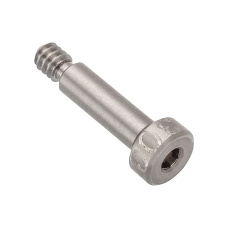 Ampg Shoulder Screw, 3A Thr Sz, 3/16 Thr Lg, 1/2 in Shoulder Lg, 18-8 Stainless Steel STR78853C08