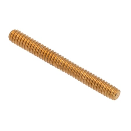 Ampg Fully Threaded Threaded Stud, 0-80, 1/2, Unfinished Finish STUD080X08-BRASS