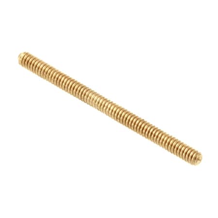 Ampg Fully Threaded Threaded Stud, 0-80, 1, Unfinished Finish STUD080X16-BRASS