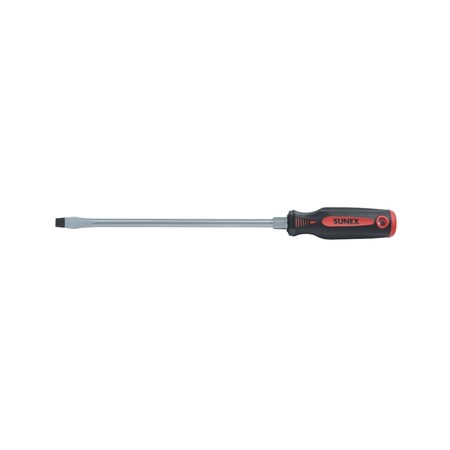 Sunex Slotted Screwdriver, 3/8"x10", Bolster 11S6X10H