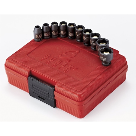 Sunex 1/4" Drive Magnetic Impact Socket Set Chrome 1820