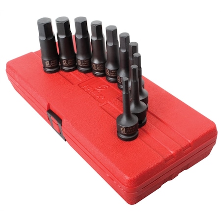 Sunex Metric Impact Hex Driver Set, 1/2", 10pcs. 2639