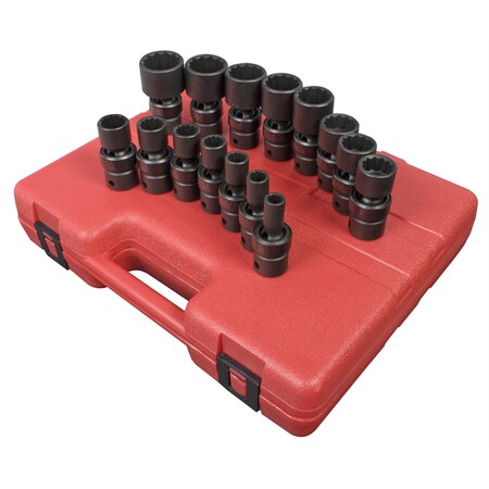 Sunex 1/2" Drive Impact Socket Set, SAE, 15 pcs 2856