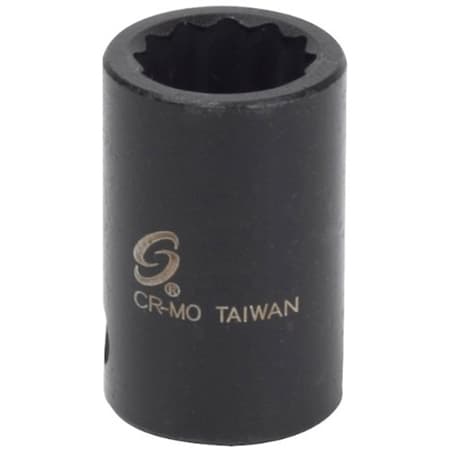 Sunex Impact Socket, 3/8" Dr 12 Pt. 8Mm SUN308MZ
