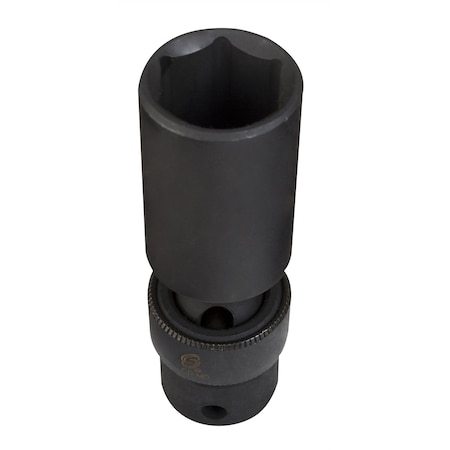 Sunex 3/8" Drive, 18mm Size, Metric Socket, 6 Points, Impct Sckt, Deep, Univ, 6 pt., 3/8"Dr, 18mm 318UMD