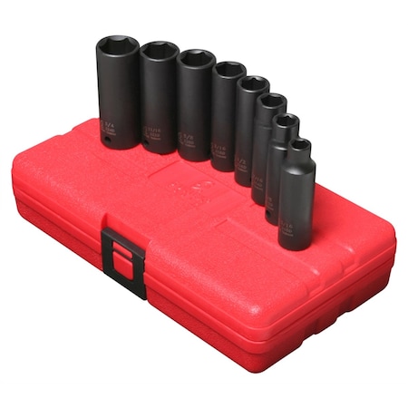 Sunex 3/8" Drive Impact Socket Set, SAE, 8 pcs 3652