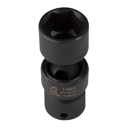 Sunex 1/4" Drive Impact Socket, Metric, 49mm L 814UM