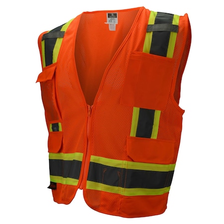 Radians Radians SV6 Two Tone Surveyor Type R Cla, 100% Polyester Mesh, Zipper Closure Closure, Size 2X SV6-2ZOM-2X