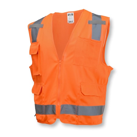 Radians Radians SV7 Surveyor Type R Class 2 Safe, 100% Polyester Mesh and 100% Polyester Tricot, Size XL SV7OXL