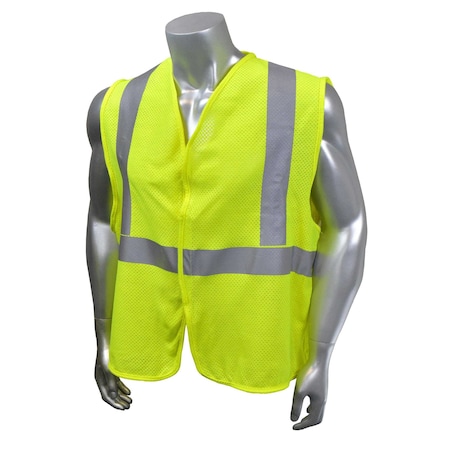 Radwear Usa Hi-Vis FR Safety Vest w/Sleeves M Class 2 , Hook & Loop 0 Pockets SV97E-2VGM-M