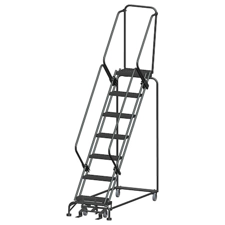 Ballymore Safety Rolling Ladder, Steel, 70 in.H SW724G