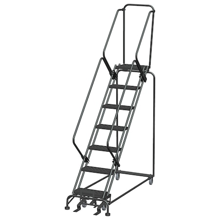Ballymore Safety Rolling Ladder, Steel, 70 in.H SW724P