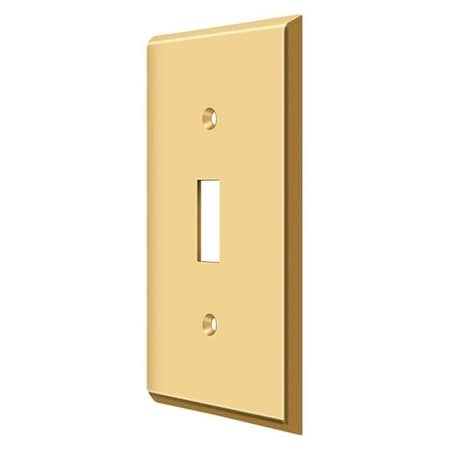 Deltana Switch Plate, Single Standard Lifetime Brass SWP4751CR003