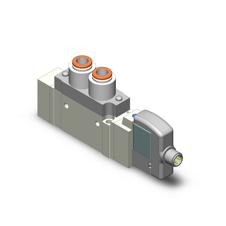 Smc Valve, 5000Size, Single, 5 Port, 24VDC, 1/4" SY5120-5WOZ-N7T