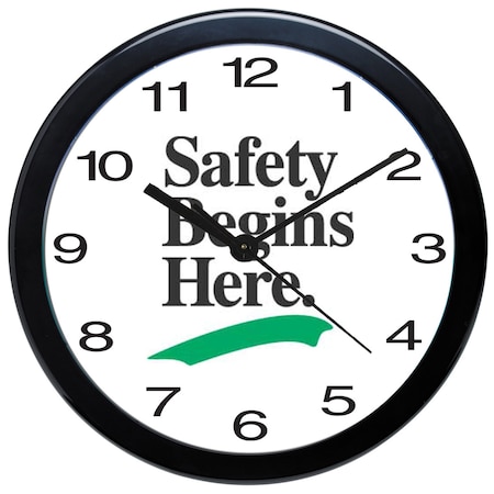 Zoro Select Analog Clock, Polystyrene, 12" Diameter 785R50