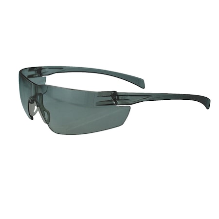 Radians Serrator, Safety Glasses, Anti-Fog & Anti-Scratch, Smoke Lens, Smoke Frame, Frameless SE1-21