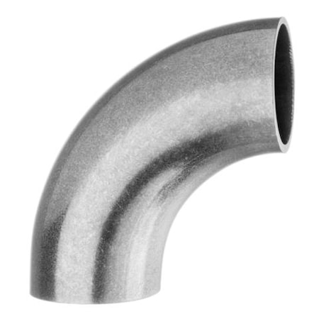Usa Industrials Sanitary Fitting, Butt Weld, 304SS Dull, Short 90 Degree Elbow, 1/2" ZUSA-STF-BW-9