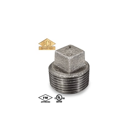 Smith-Cooper 6" Black Square Plug 4316002628