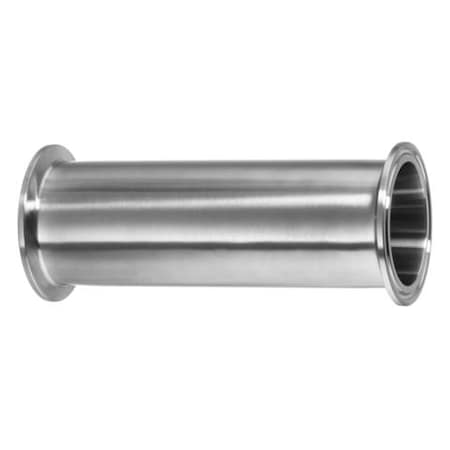 Usa Industrials Sanitary Fitting, Quick-Clamp, 316SS, 4" L Straight, 1/2" ZUSA-STF-QC-289