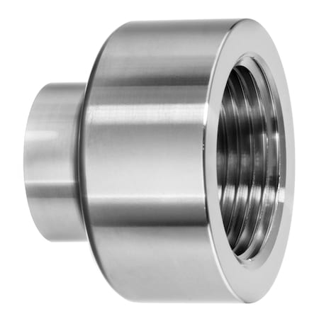 Usa Industrials Sanitary Fitting, 304SS Polished, Female Straight, 3" ZUSA-STF-BW-155