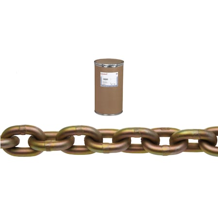 Campbell Chain & Fittings 1/2" Grade 70 Transport Chain, Yellow Chromate, 200' per Drum T0510812