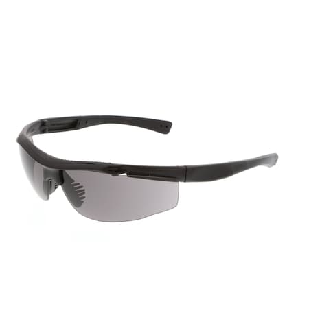 Mcr Safety Tactical (T122), Safety Glasses, Anti-Fog, Gray Lens, Black Frame, Half Frame T12212P