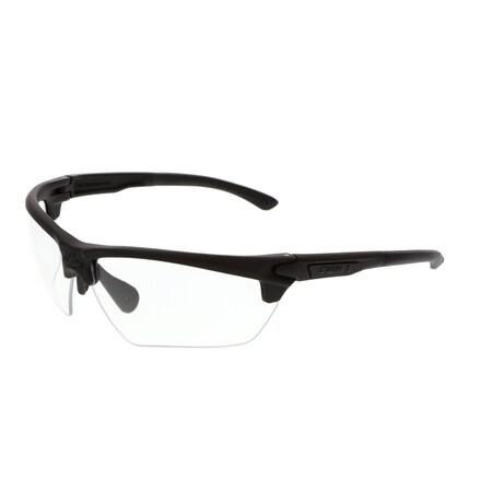 Mcr Safety Safety Glasses, Anti-Fog, Clear Lens, Black Frame, Half-Frame T12310P
