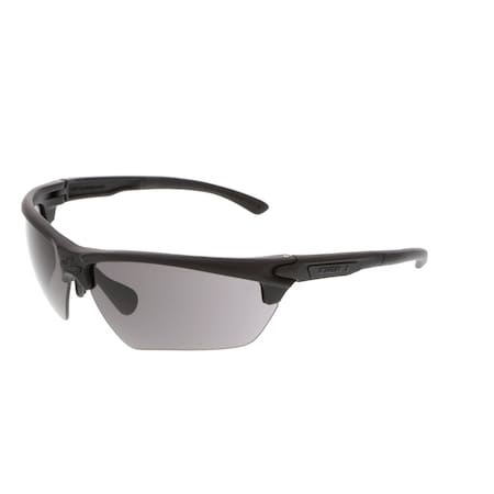 Mcr Safety Dominator (DM3), Safety Glasses, Anti-Fog & Anti-Scratch, Gray Lens, Black Frame, Half Frame T12312P