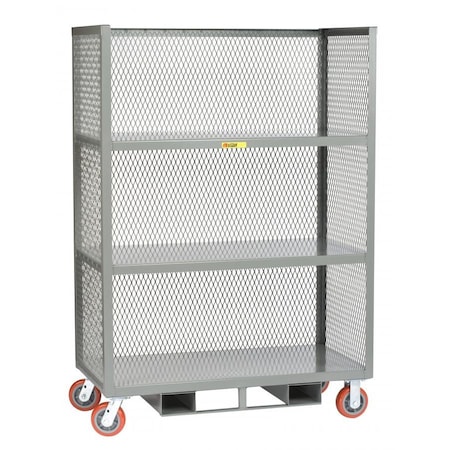 Little Giant Order Picking Stock Cart, Steel (Bar), 3600 lb Load Capacity, 68" H T330486PYFP60