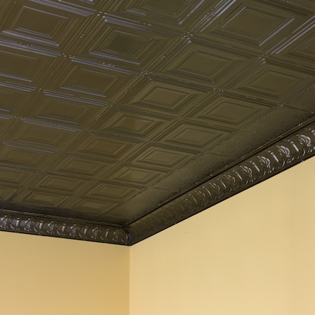 Great Lakes Tin Syracuse Ceiling Tile, 24 in W x 24 in L, 15/16 in Grid Size, 5 PK T5006