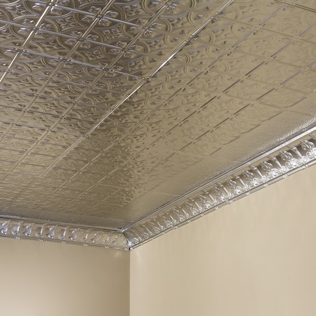 Great Lakes Tin Hamilton Ceiling Tile, 24 in W x 24 in L, 15/16 in Grid Size, 5 PK T5203