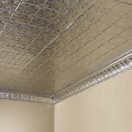 Great Lakes Tin Hamilton Ceiling Tile, 24 in W x 24 in L, 5 PK T5204
