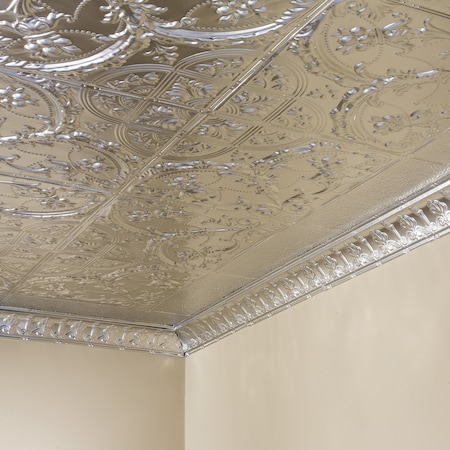 Great Lakes Tin Saginaw Ceiling Tile, 24 in W x 24 in L, 15/16 in Grid Size, 5 PK T5304