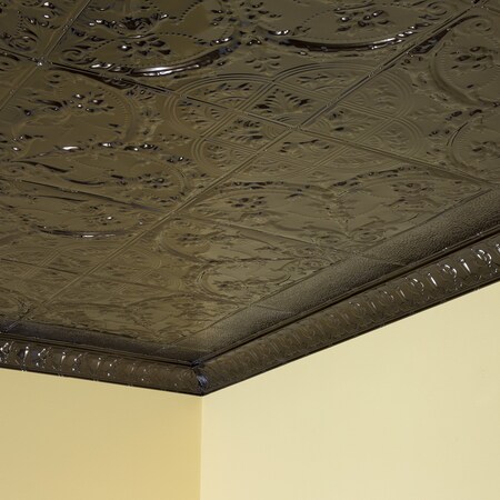 Great Lakes Tin Saginaw Ceiling Tile, 24 in W x 24 in L, 15/16 in Grid Size, 5 PK T5306