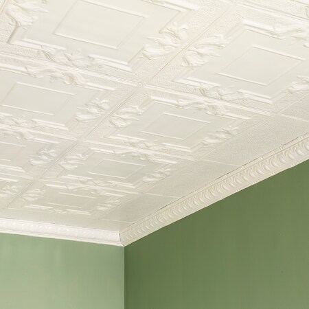 Great Lakes Tin Niagara Ceiling Tile, 24 in W x 24 in L, 15/16 in Grid Size, 5 PK T5402