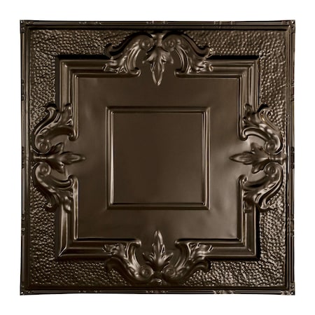 Great Lakes Tin Niagara Ceiling Tile, 24 in W x 24 in L, 15/16 in Grid Size, 5 PK T5406