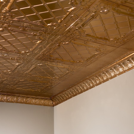 Great Lakes Tin Toledo Ceiling Tile, 24 in W x 24 in L, 15/16 in Grid Size, 5 PK T5508