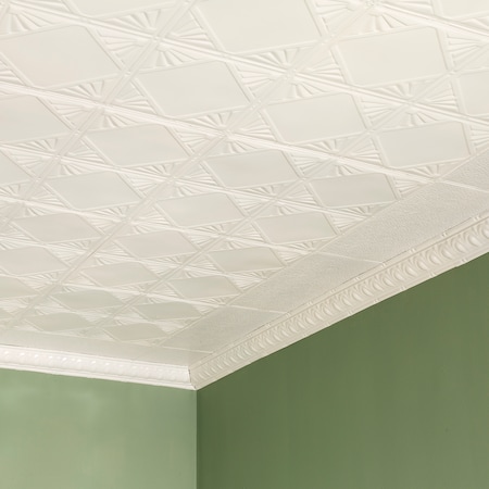 Great Lakes Tin Erie Ceiling Tile, 24 in W x 24 in L, 15/16 in Grid Size, 5 PK T5602