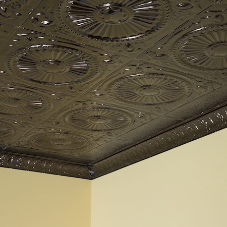 Great Lakes Tin Toronto Ceiling Tile, 24 in W x 24 in L, 15/16 in Grid Size, 5 PK T5906
